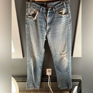 Levi 505 Jeans Orange Tag